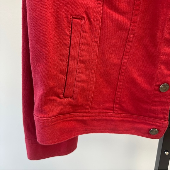 Talbots Petites Red Denim Jacket – Size XLP - Picture 4 of 6